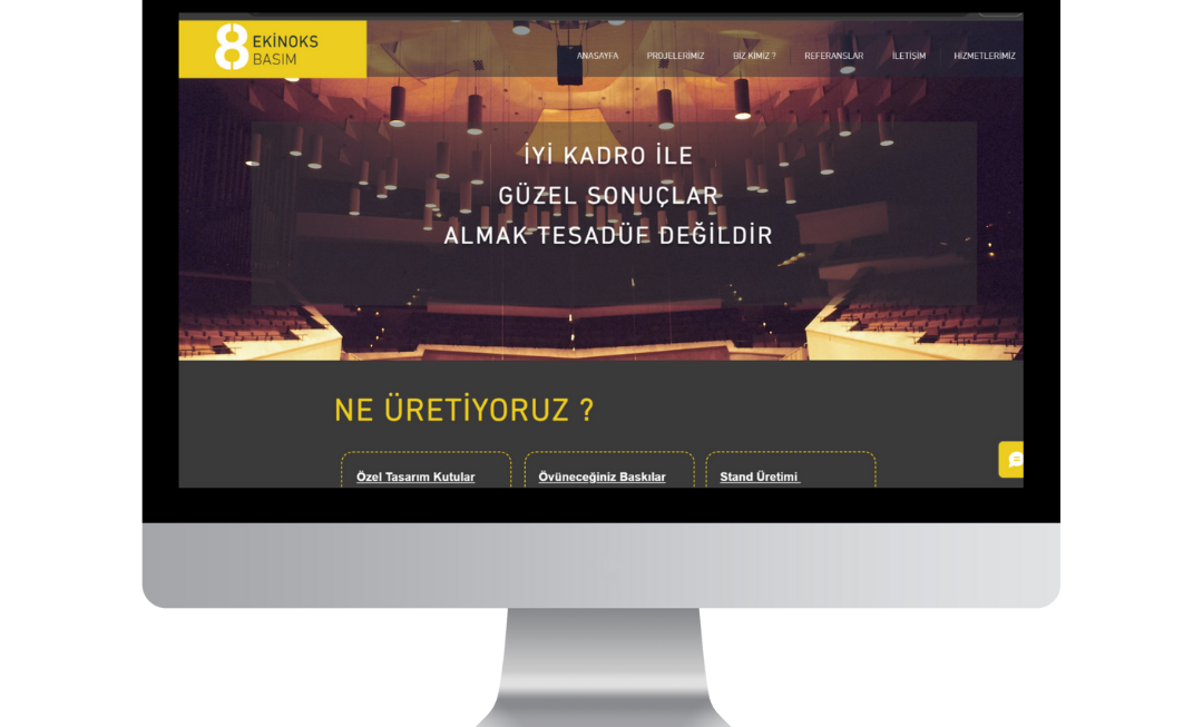 Ekinoks Basım, matbaacılık ve baskı hizmetleri sunan bir firma için sade, kurumsal ve işlevsel bir web sitesi olarak tasarlandı. Site, hızlı yükleme süreleri ve mobil uyumluluk özellikleriyle her cihazda sorunsuz erişim sağlıyor. Hizmetler, projeler ve iletişim bilgileri net bir şekilde sunulmuş; kullanıcıların ihtiyaç duyduğu bilgilere kolayca ulaşması hedeflenmiştir.