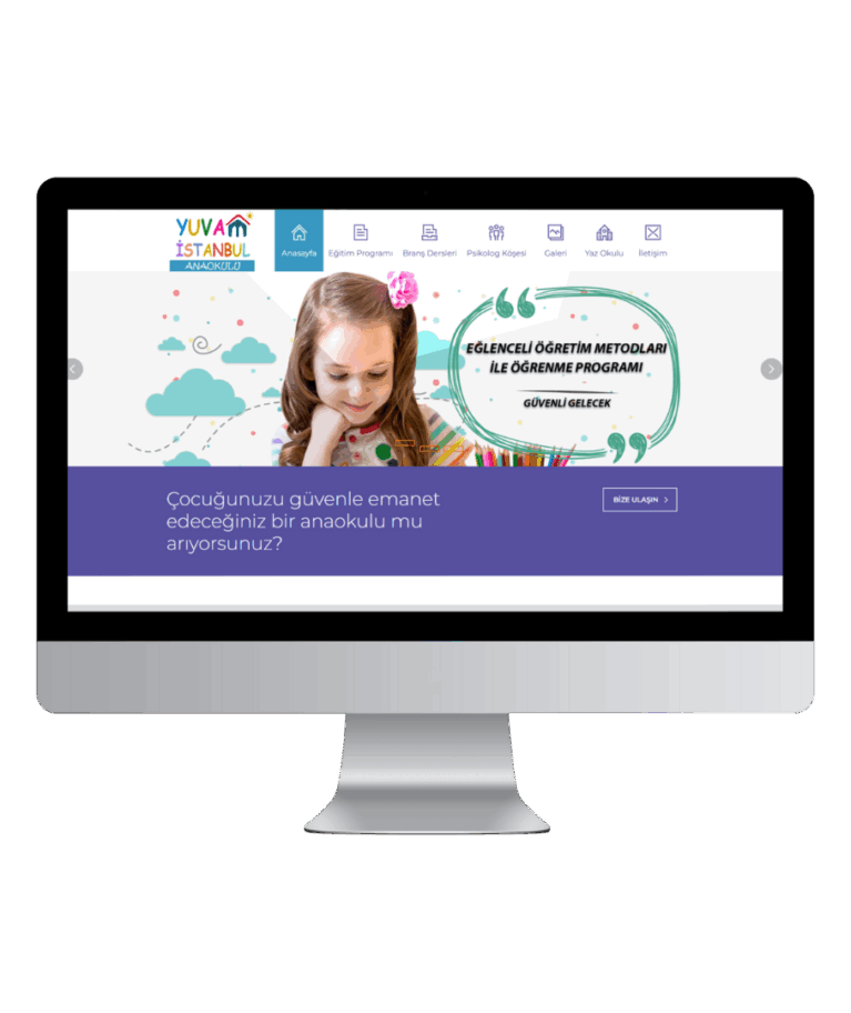 Yuvam İstanbul, anaokulu hizmetlerine yönelik bilgilendirici içerikler sunan, kullanıcıların kolayca bilgi almasını sağlayan bir web sitesidir. Form yapılarıyla başvuru ve iletişim süreçleri dijital ortamda hızlı ve pratik şekilde yönetilirken, kullanıcı etkileşimi etkin şekilde destekleniyor. Tasarımı mobil uyumlu olup, her cihazda sorunsuz erişim sağlıyor.