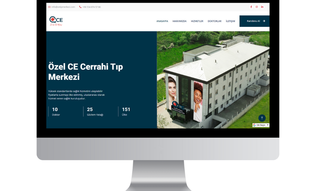 Cetipmerkezi.com, estetik cerrahi ve saç ekimi alanlarında uzmanlaşmış sağlık kuruluşu için modern ve kullanıcı dostu bir tasarımla hazırlandı. Mobil uyumlu yapısı ve hızlı sayfa yükleme performansıyla her cihazda kesintisiz erişim sağlıyor. Hizmetler, doktor bilgileri ve iletişim detayları net şekilde sunulurken, entegre randevu sistemi kullanıcı deneyimini kolaylaştırıyor.
