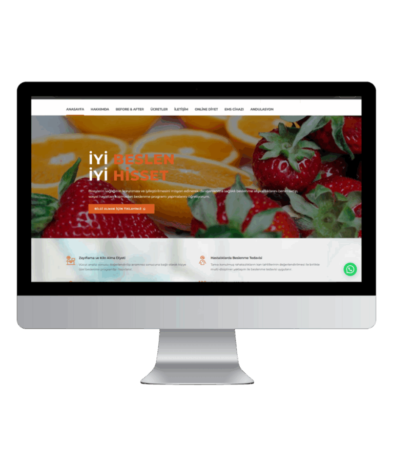 GençDiyetisyen.com, online sağlık ve danışmanlık hizmeti sunan bir diyetisyen markası için sade ve bilgilendirici bir web tasarımıyla hazırlandı. Hizmet açıklamaları, seans paketleri, fiyatlar ve iletişim bilgileri açık şekilde sunuluyor. Görsel destekli yapı ve net içerik yerleşimi, güven veren profesyonel bir imaj oluşturuyor. Mobil uyumlu ve kullanıcı dostu arayüzle, potansiyel danışanların hızlı bilgi alması ve iletişime geçmesi kolaylaştırılmış.