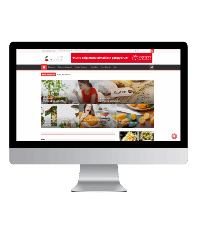 Besinler.net, içerik odaklı bir bilgi sitesi olarak sade ve düzenli bir yapıda tasarlandı. Kategori bazlı sayfa yapısıyla farklı besin gruplarına kolay erişim sağlanıyor. Site, hızlı yüklenen sayfalar ve mobil uyumluluk özellikleriyle her cihazda sorunsuz çalışıyor. Kullanıcı dostu navigasyon ve temiz tasarımıyla ziyaretçilere kesintisiz deneyim sunuyor.